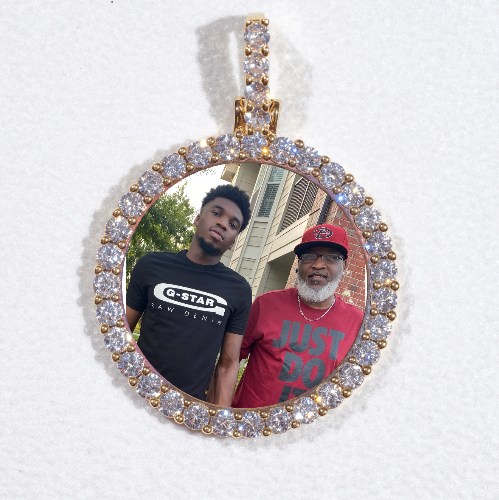 3D CIRCLE CUSTOM PICTURE PENDANT SMALL SIZE