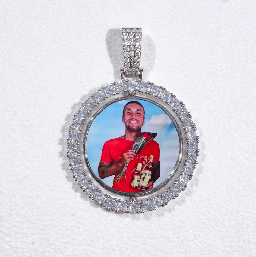 3D Spinning 2-Faced Custom Picture Pendant