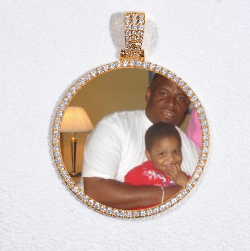 MEDIUM 3D CIRCLE CUSTOM PICTURE PENDANT