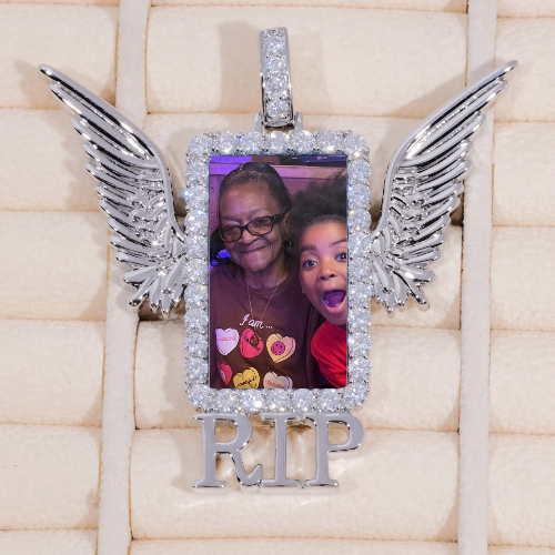 RIP WING 3D CUSTOM PICTURE PENDANT