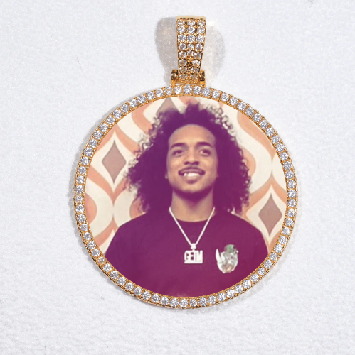 MEDIUM 3D CIRCLE CUSTOM PICTURE PENDANT
