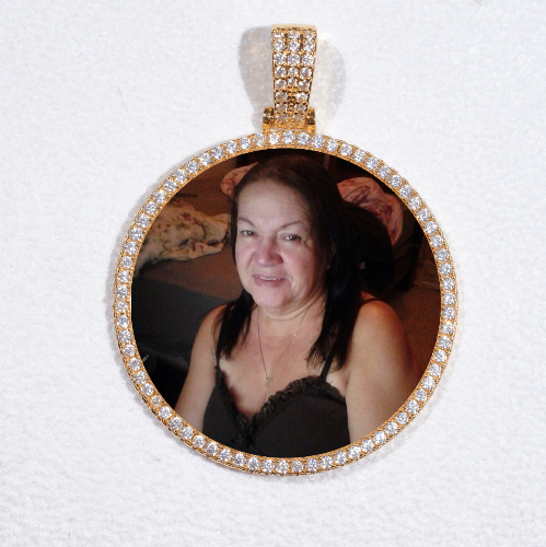 MEDIUM 3D CIRCLE CUSTOM PICTURE PENDANT