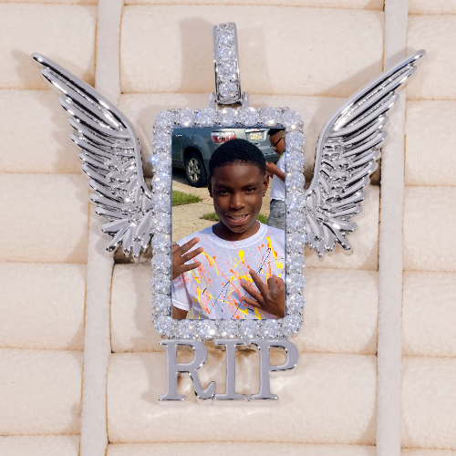 RIP WING 3D CUSTOM PICTURE PENDANT