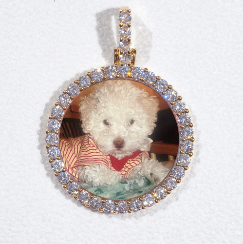 3D CIRCLE CUSTOM PICTURE PENDANT SMALL SIZE