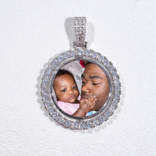 3D Spinning 2-Faced Custom Picture Pendant