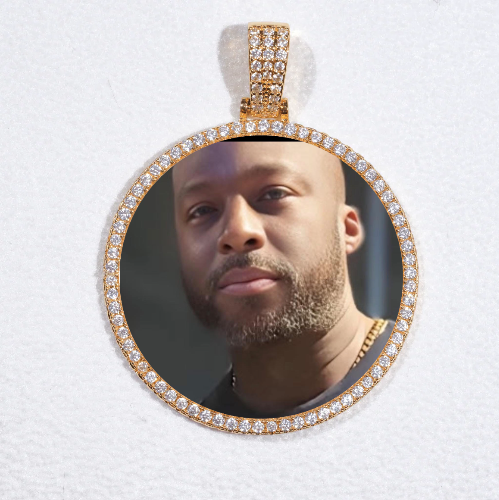 MEDIUM 3D CIRCLE CUSTOM PICTURE PENDANT