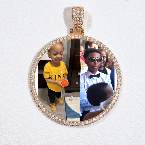 MEDIUM 3D CIRCLE CUSTOM PICTURE PENDANT