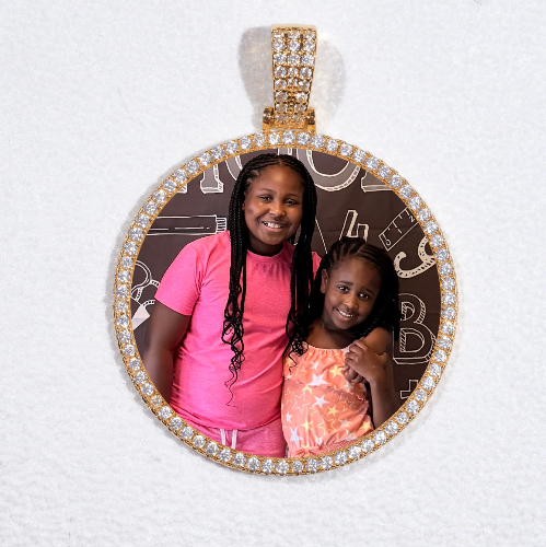 MEDIUM 3D CIRCLE CUSTOM PICTURE PENDANT