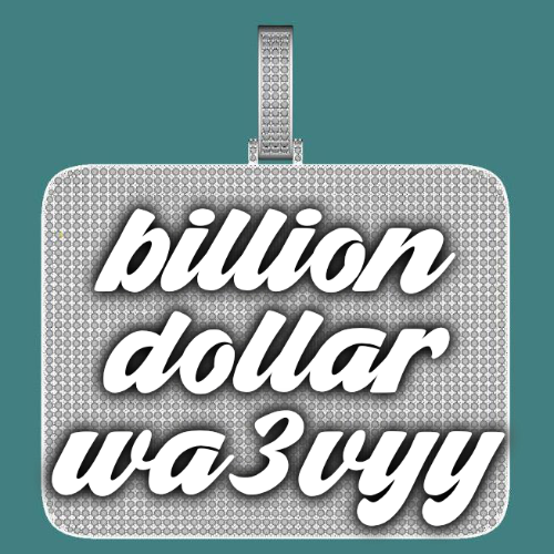 CUSTOM LETTER NECKLACE 3D BIG SQUARE