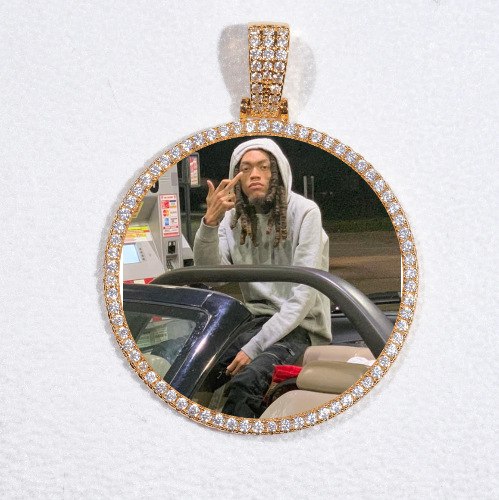 MEDIUM 3D CIRCLE CUSTOM PICTURE PENDANT
