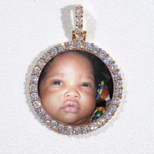 3D CIRCLE CUSTOM PICTURE PENDANT SMALL SIZE