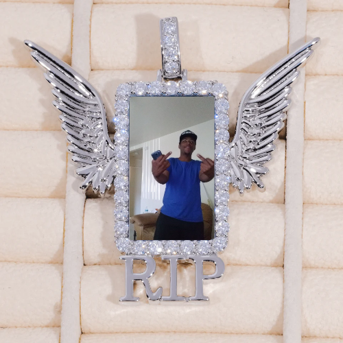 RIP WING 3D CUSTOM PICTURE PENDANT