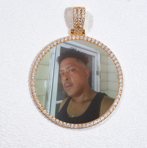 MEDIUM 3D CIRCLE CUSTOM PICTURE PENDANT
