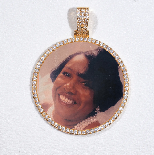 MEDIUM 3D CIRCLE CUSTOM PICTURE PENDANT