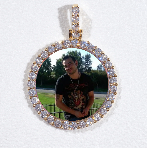 3D CIRCLE CUSTOM PICTURE PENDANT SMALL SIZE