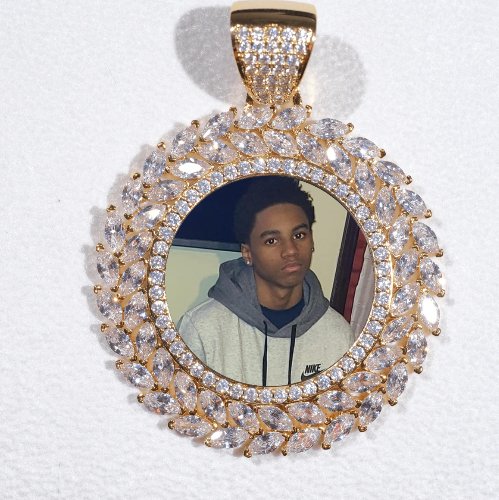 Large 3D Wheat Ear Custom Picture Pendant