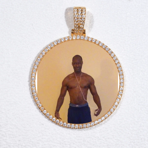 MEDIUM 3D CIRCLE CUSTOM PICTURE PENDANT