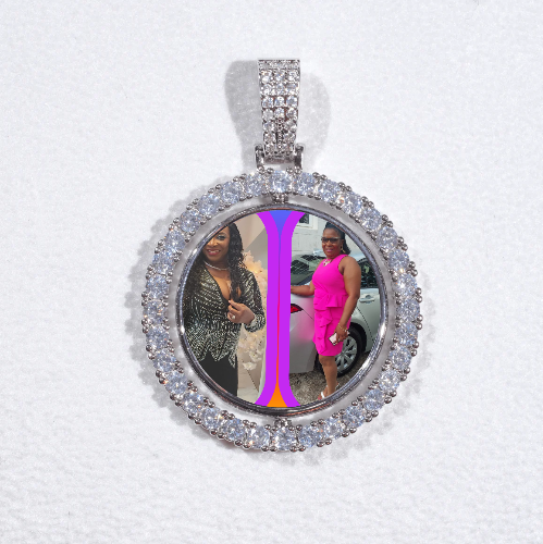 3D Spinning 2-Faced Custom Picture Pendant