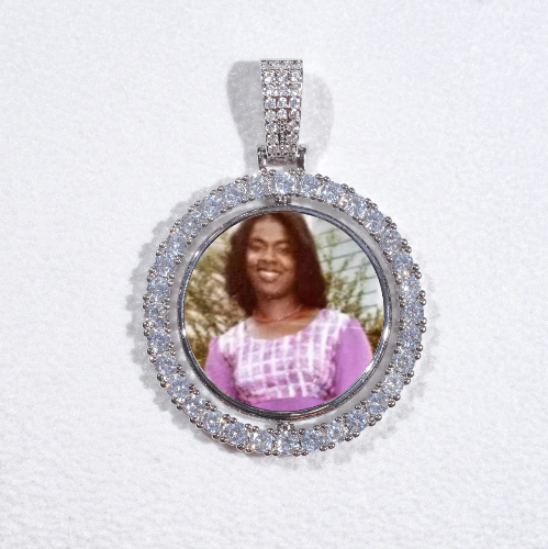 3D Spinning 2-Faced Custom Picture Pendant