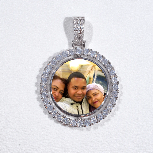 3D Spinning 2-Faced Custom Picture Pendant