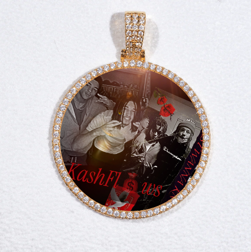 MEDIUM 3D CIRCLE CUSTOM PICTURE PENDANT