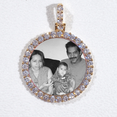 3D CIRCLE CUSTOM PICTURE PENDANT SMALL SIZE