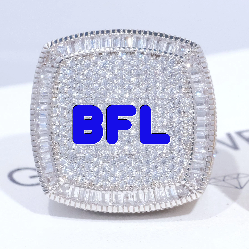 CUSTOM LETTER 3D ICED RING