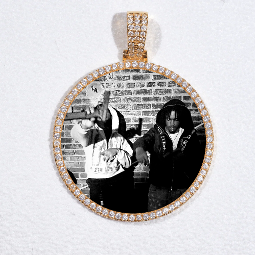 MEDIUM 3D CIRCLE CUSTOM PICTURE PENDANT