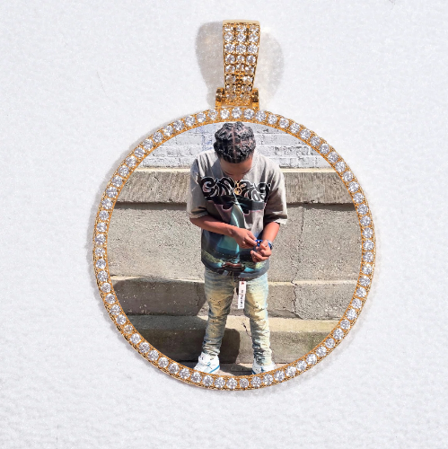 MEDIUM 3D CIRCLE CUSTOM PICTURE PENDANT