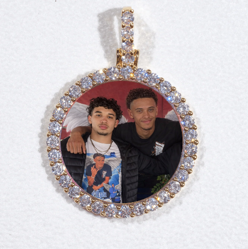 3D CIRCLE CUSTOM PICTURE PENDANT SMALL SIZE