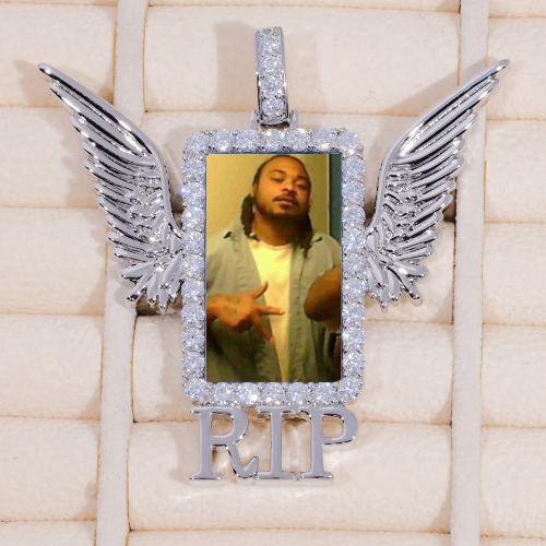 RIP WING 3D CUSTOM PICTURE PENDANT
