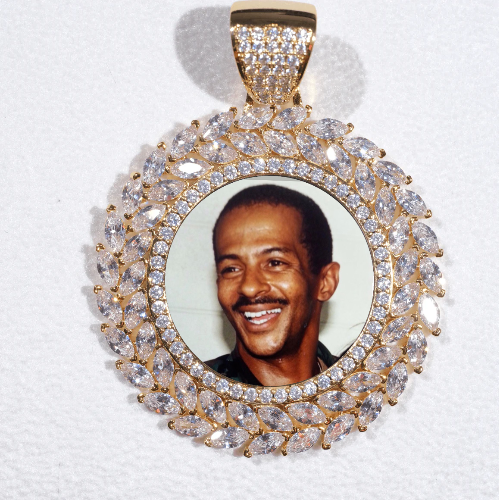 Large 3D Wheat Ear Custom Picture Pendant