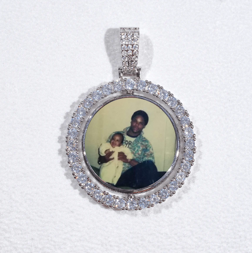 3D Spinning 2-Faced Custom Picture Pendant