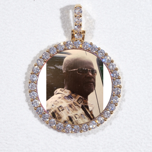 3D CIRCLE CUSTOM PICTURE PENDANT SMALL SIZE