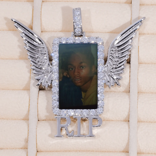 RIP WING 3D CUSTOM PICTURE PENDANT
