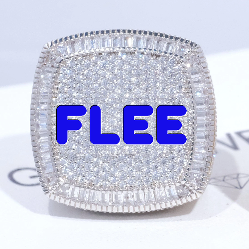 CUSTOM LETTER 3D ICED RING
