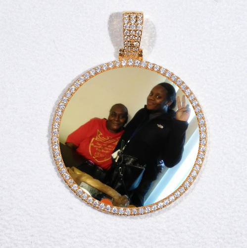 MEDIUM 3D CIRCLE CUSTOM PICTURE PENDANT