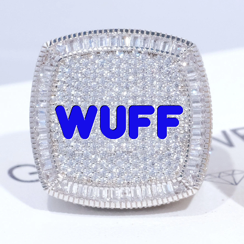 CUSTOM LETTER 3D ICED RING