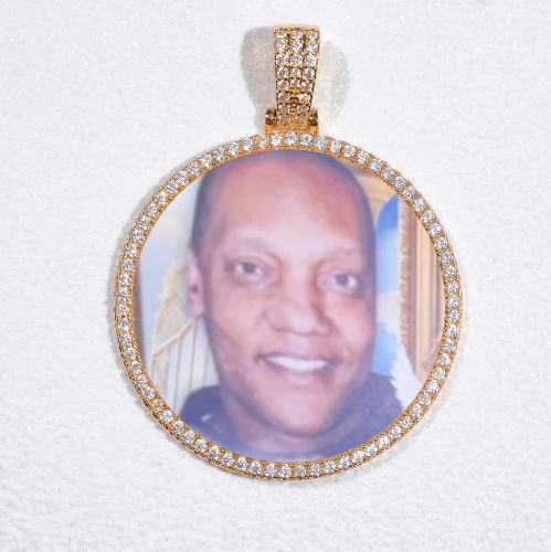 MEDIUM 3D CIRCLE CUSTOM PICTURE PENDANT