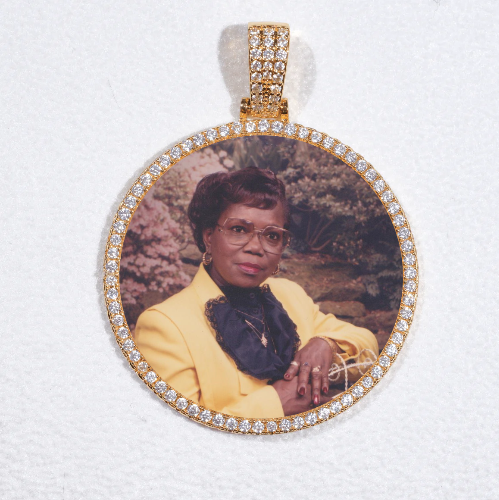 MEDIUM 3D CIRCLE CUSTOM PICTURE PENDANT