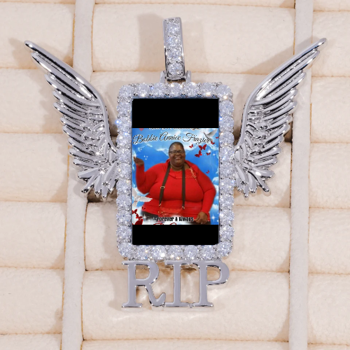 RIP WING 3D CUSTOM PICTURE PENDANT