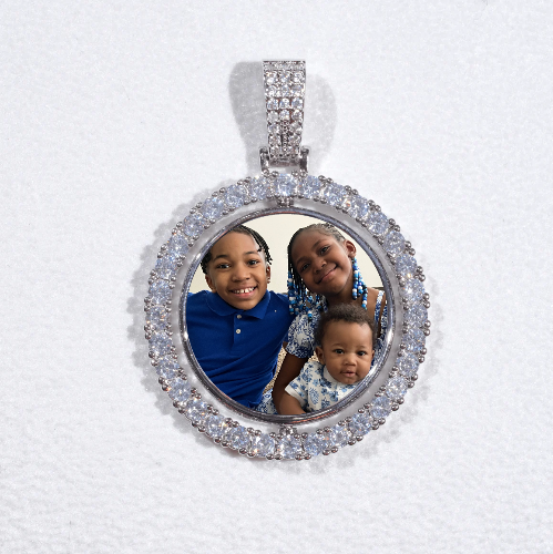 3D Spinning 2-Faced Custom Picture Pendant