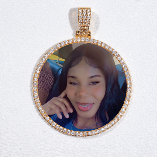MEDIUM 3D CIRCLE CUSTOM PICTURE PENDANT