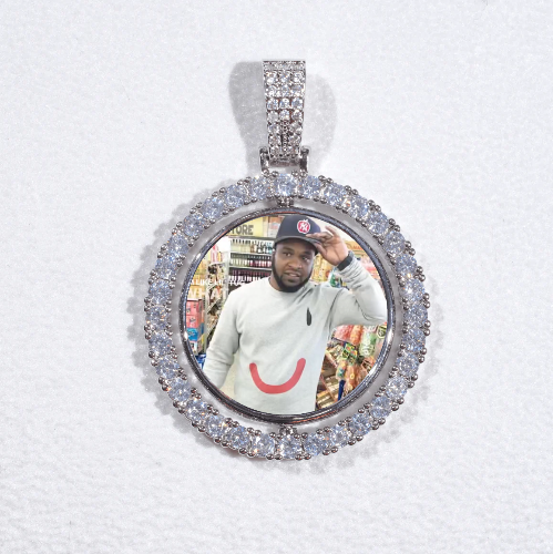 3D Spinning 2-Faced Custom Picture Pendant