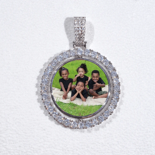 3D Spinning 2-Faced Custom Picture Pendant