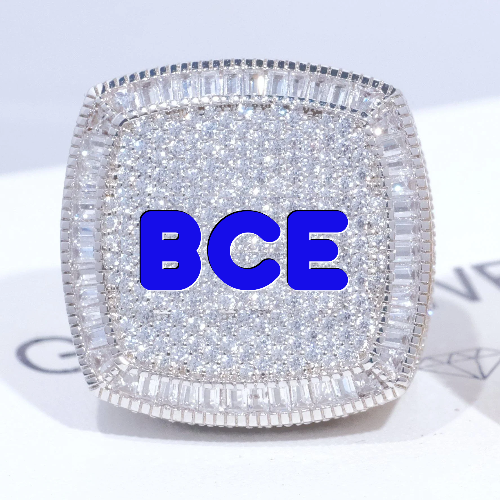 CUSTOM LETTER 3D ICED RING