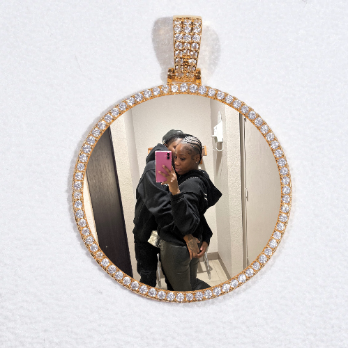 MEDIUM 3D CIRCLE CUSTOM PICTURE PENDANT