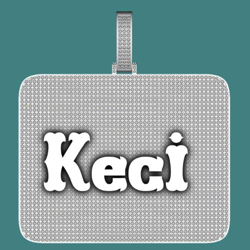CUSTOM LETTER NECKLACE 3D BIG SQUARE