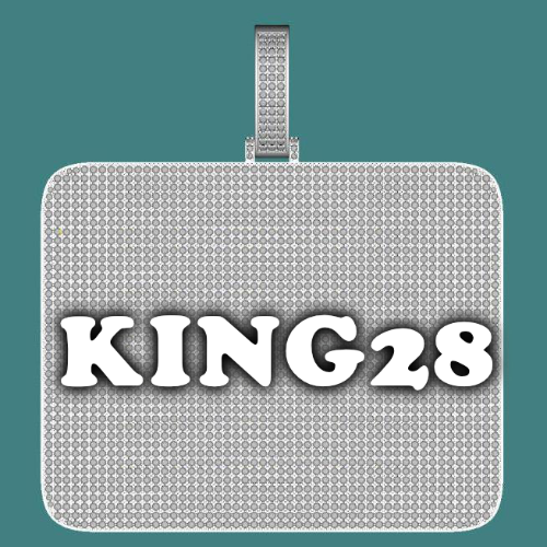 CUSTOM LETTER NECKLACE 3D BIG SQUARE