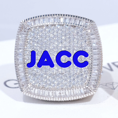 CUSTOM LETTER 3D ICED RING